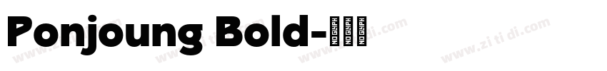 Ponjoung Bold字体转换